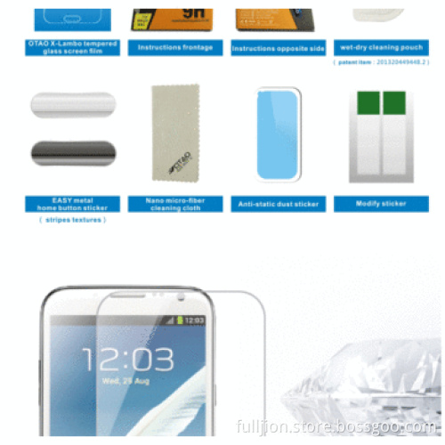 Anti crack anti fingerprint 0.33mm round angel tempered glass screen protector for Moto G